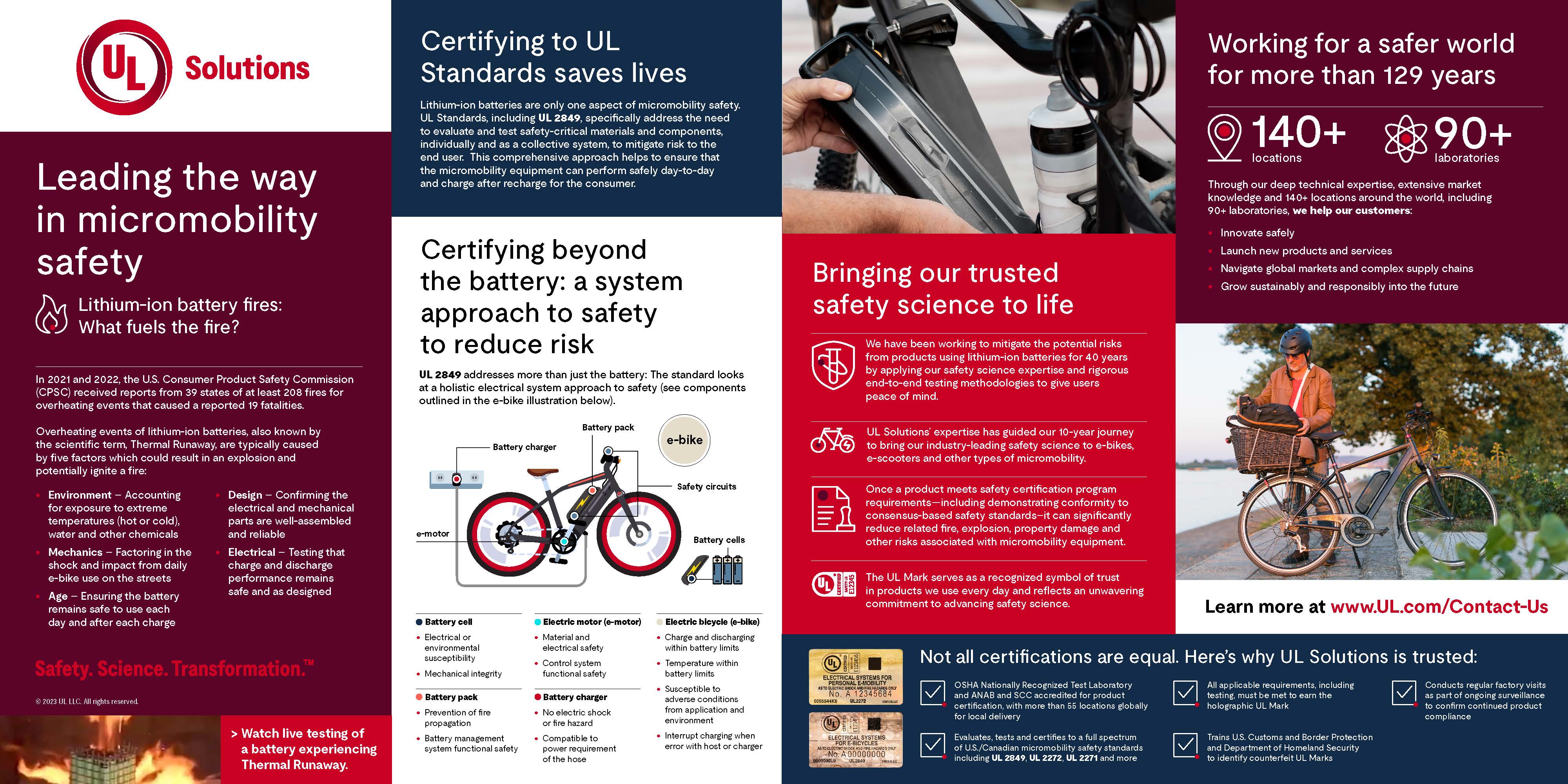 E Bikes Certification: Testing to UL 2849 UL Solutions